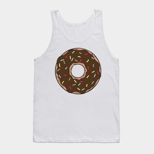 Chocolate Donut, Doughnut, Glaze, Icing, Sprinkles Tank Top